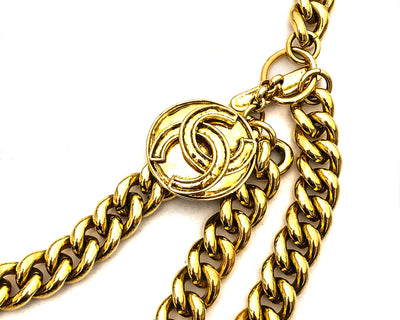 Chanel Vintage Gold Classic Logo Belt/Necklace 