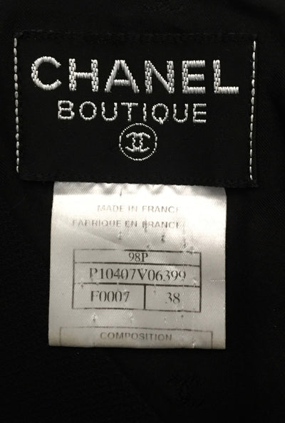 Chanel Vintage Black & Beige Dragonfly Dress