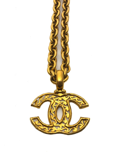 Chanel Vintage CC Charm Classic Necklace