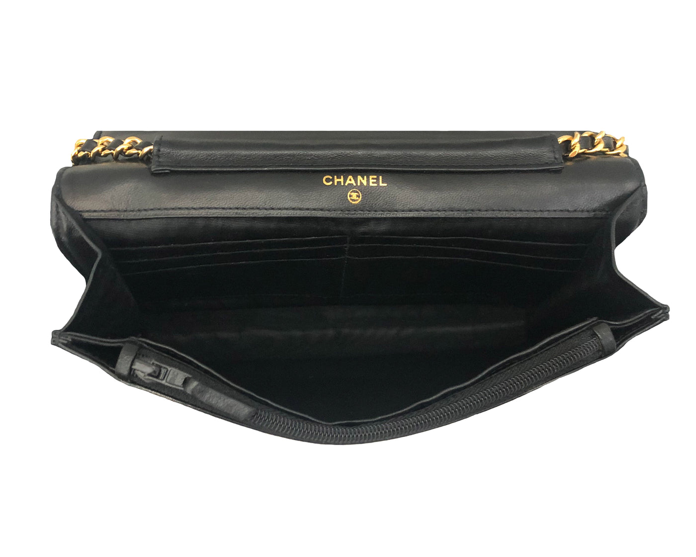 Chanel Vintage Black Caviar Wallet on Chain (WOC)