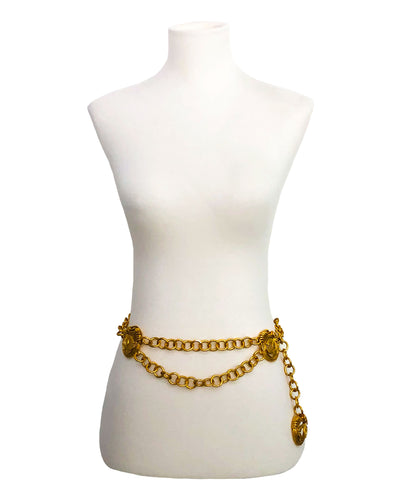 Chanel Vintage Rare Gold XL Logo Belt/Necklace 