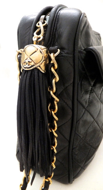 Authentic Chanel Vintage Black Camera Style Handbag