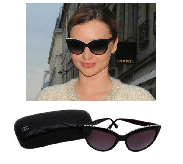 Authentic Chanel Pearl Cat Eye Runway Sunglasses – Classic Coco