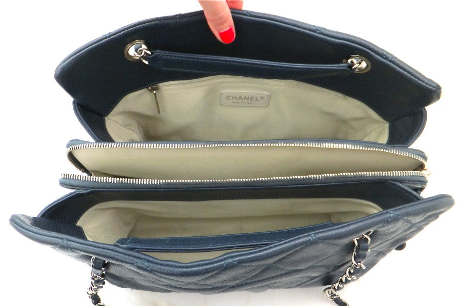 Authentic Chanel Blue Caviar Timeless Tote – Classic Coco Authentic Vintage  Luxury