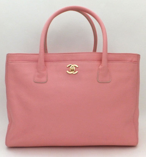 Authentic Chanel Cerf Executive Pink Caviar Tote – Classic Coco