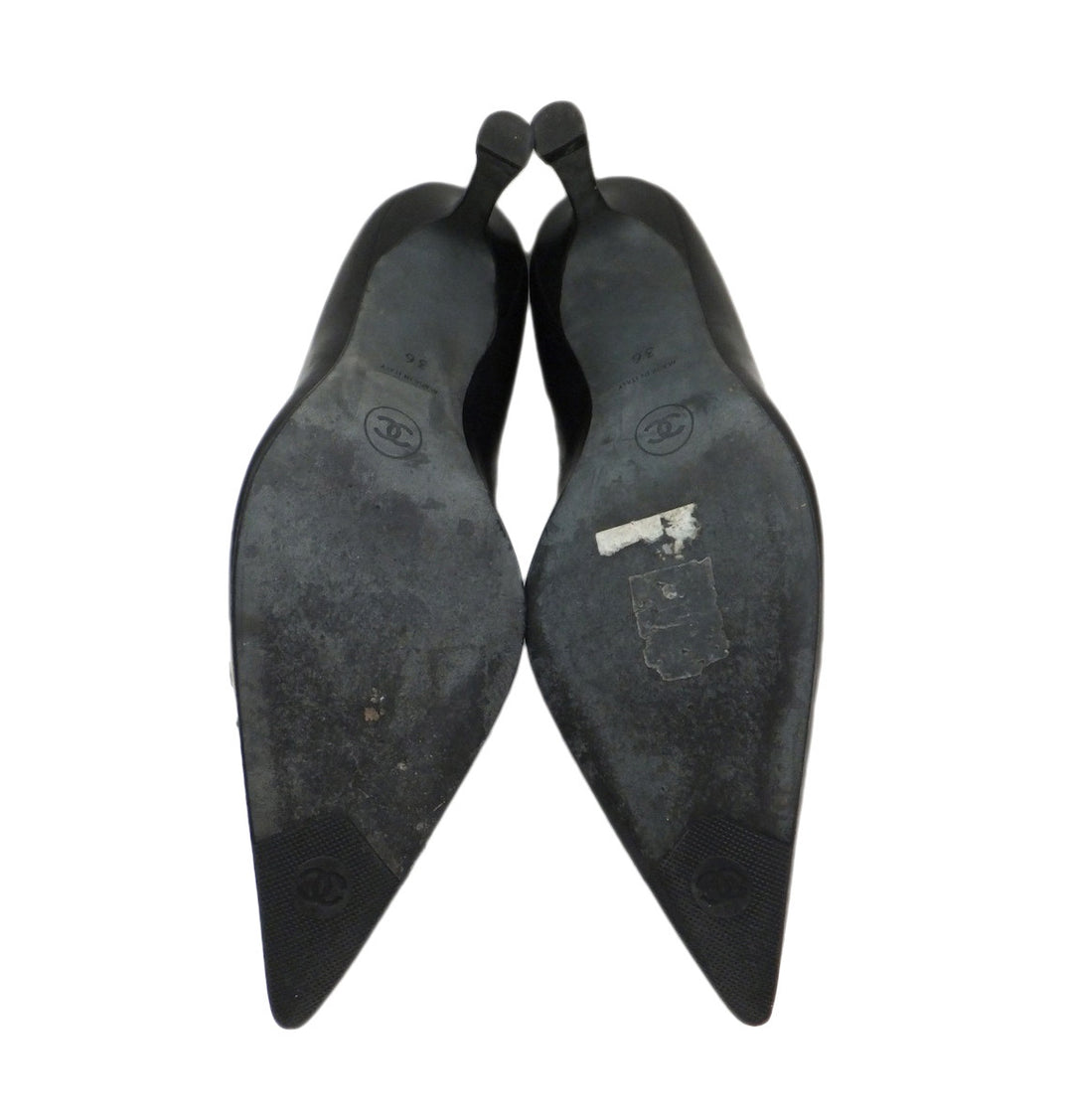 靴 CHANEL Backside Coco Mark Patent Pumps Chanel Pumps Heel Orange Patent Leather With Coco Mark Size 34.5