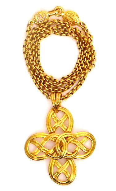 Authentic Chanel Vintage Large Pendant Necklace