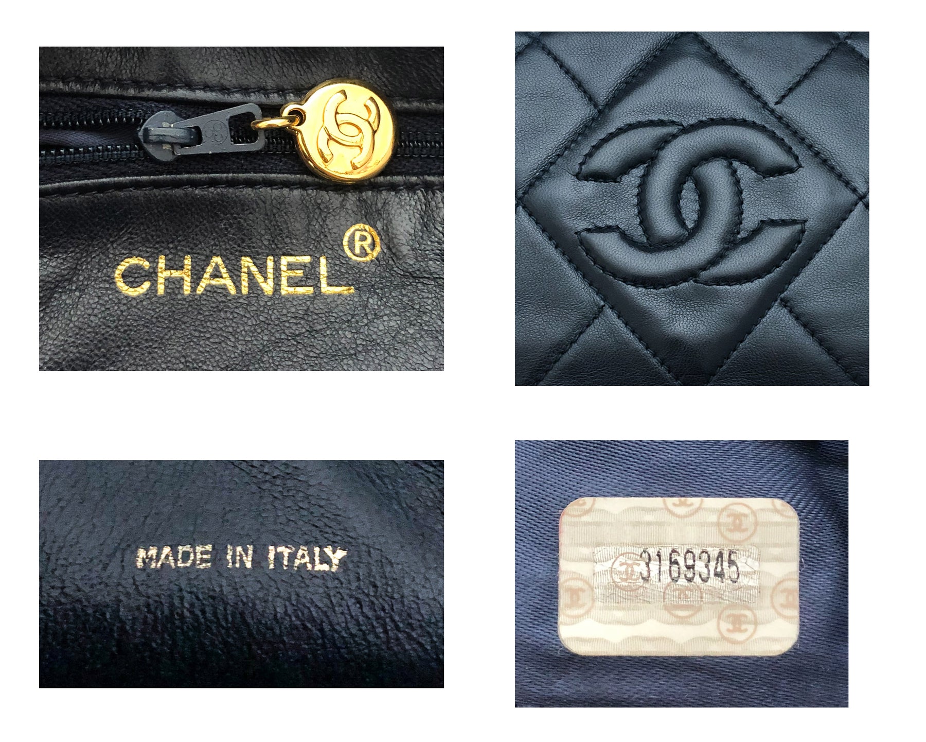 Chanel Vintage Rare Navy Lambskin Mini Camera Bag - Classic Coco