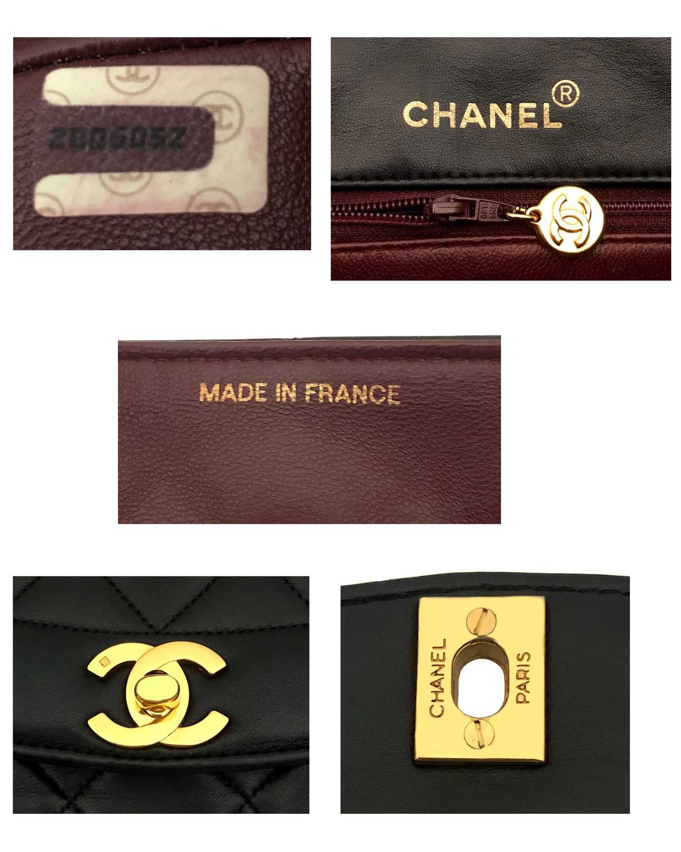 Chanel Vintage Black Lambskin Diana Flap Bag