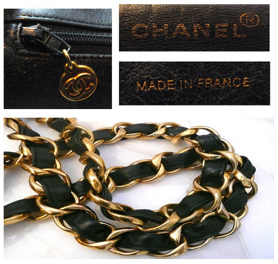 Authentic Chanel Vintage Black Jumbo Maxi Tote