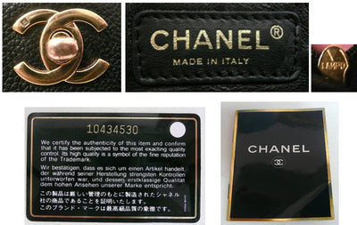 Authentic Chanel Cerf Executive Black Caviar Tote