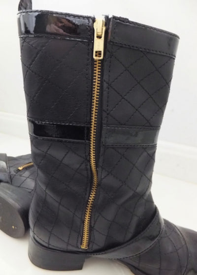Authentic Chanel Military Runway Boots Sz 6