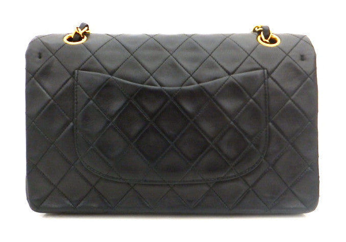 Authentic Chanel Vintage Black 2.55 10” Flapover
