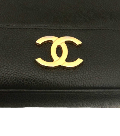Chanel Vintage Black Caviar Multi Emblem Tote
