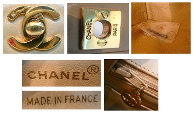 Authentic Chanel Vintage Tan 2.55 Flapover