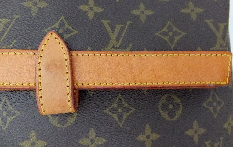 Brown And Black Upcycled Louis Vuitton Envelope Style Clutch