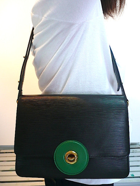 Authentic Louis Vuitton Epi ‘Green Eye’ Ultra Mod Handbag