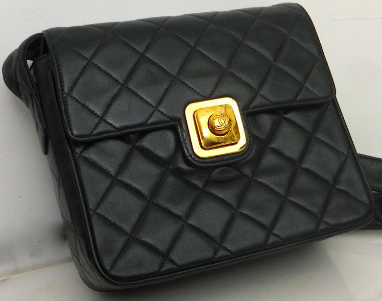 Authentic Chanel Vintage Quilted Mini Flapover