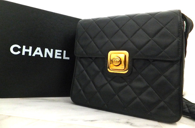 Authentic Chanel Vintage Quilted Mini Flapover