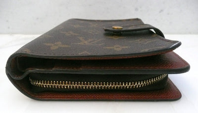Authentic Louis Vuitton Large Compact Zippe Monogram Wallet
